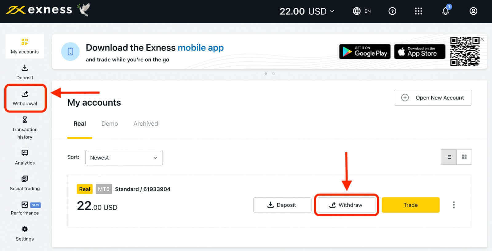 Exness Withdrawal: How to Withdraw Money Exness Withdrawal: How to Withdraw Money