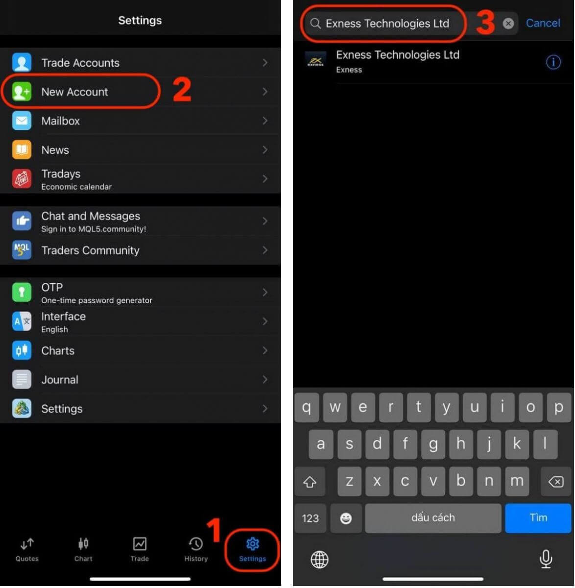 Come accedere e depositare su Exness