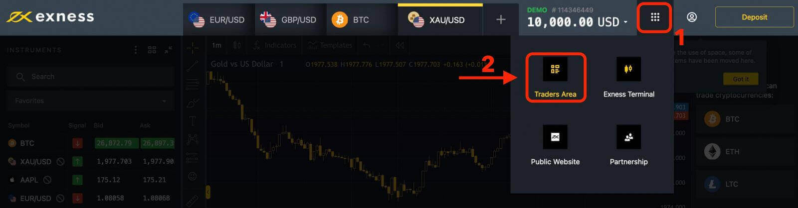 Cara Mendaftar dan memulai Perdagangan dengan Akun Demo di Exness Cara Mendaftar dan memulai Perdagangan dengan Akun Demo di Exness