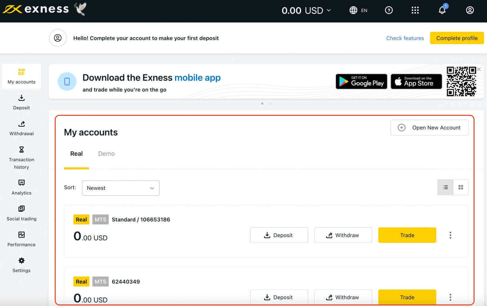 วิธีสมัครและเข้าสู่ระบบบัญชี Exness วิธีสมัครและเข้าสู่ระบบบัญชี Exness